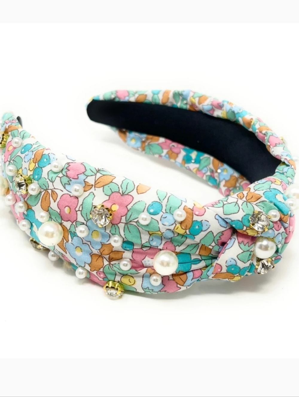 Valerie Knot Jeweled Headband By Twine And Love